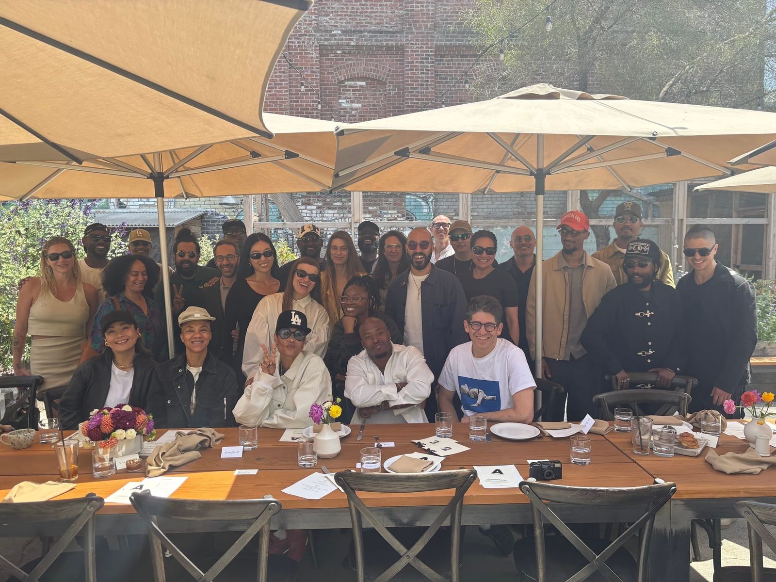 An artist brunch we hosted in LA later in the process